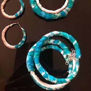 Leather and Baltic fabric Set